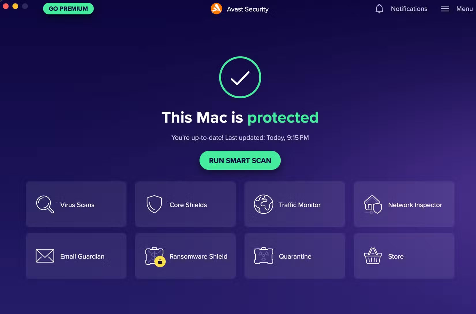 Chạy Avast trên máy Mac