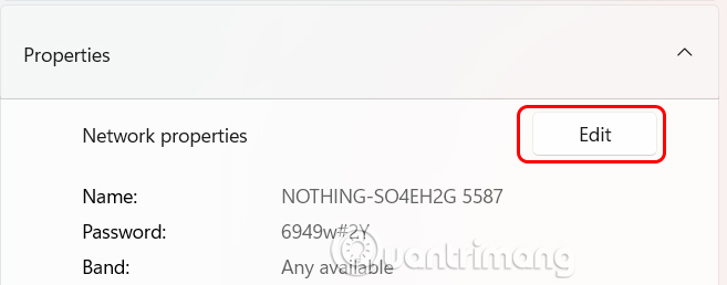 Chỉnh sửa mạng phát từ Windows 11