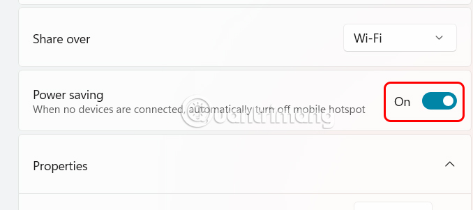 Tự động tắt WiFi từ Windows 11