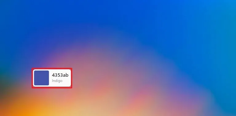 Tìm mã màu trong Windows 11 bằng PowerToys