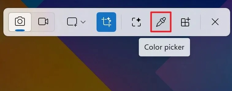Công cụ Color Picker trên Snipping Tool