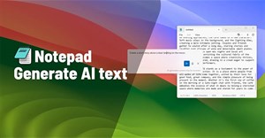 Hướng dẫn tạo văn bản bằng AI trên Notepad Windows 11