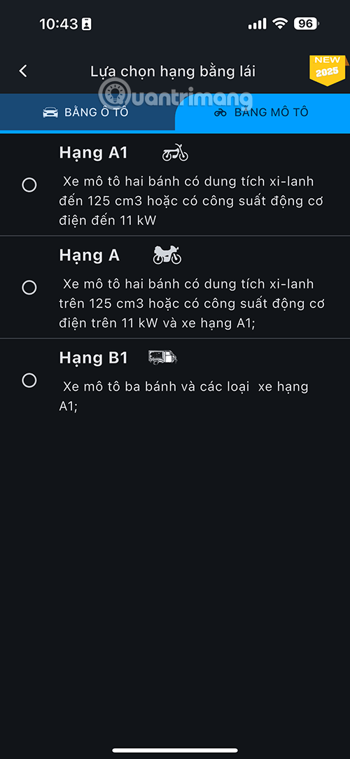 app on thi gplx 2025