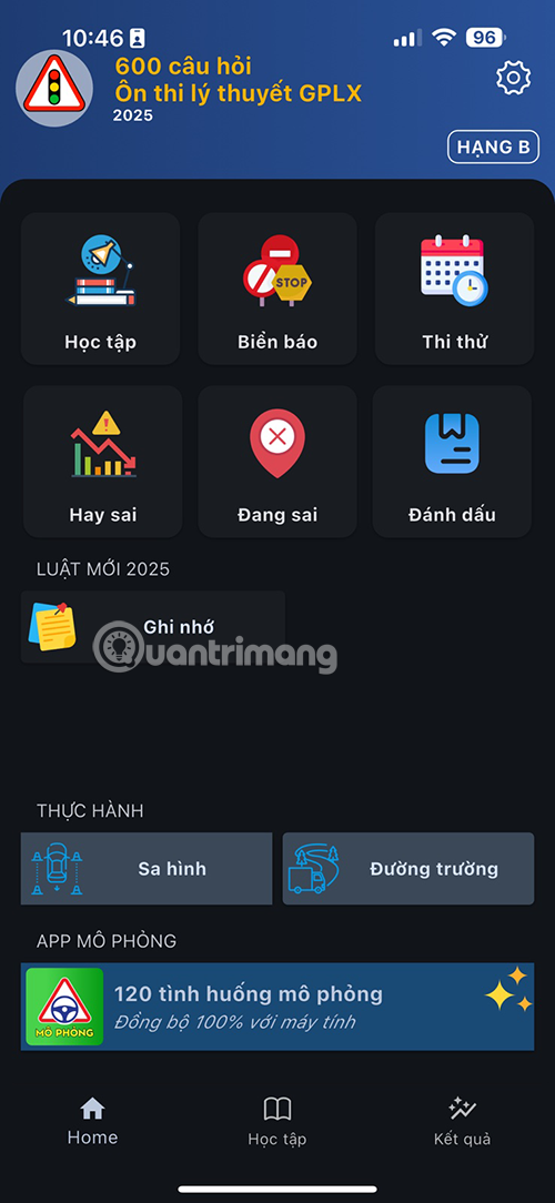 ứng dụng ôn thi gplx 2025