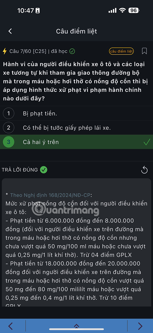 600 câu hỏi lái xe