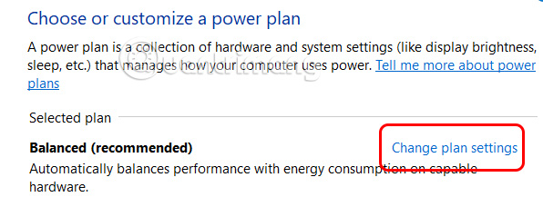Change Plan Settings Windows 11