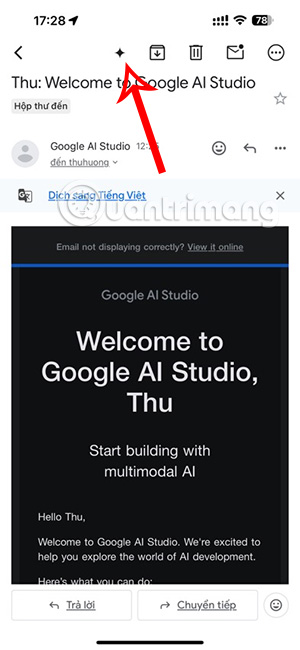Dùng Gemini trong Gmail