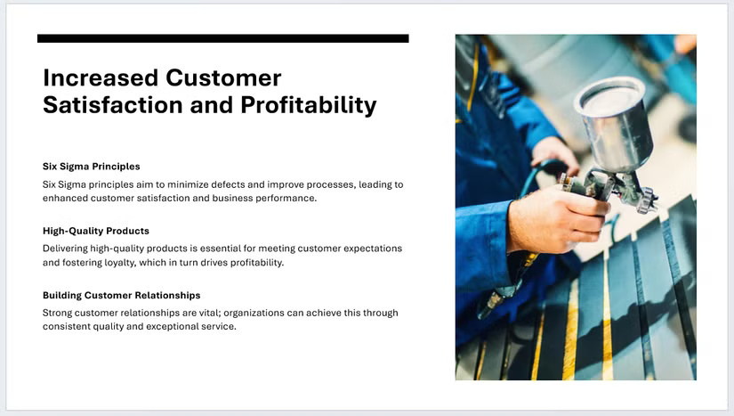 Một slide do Copilot thiết kế trong PowerPoint.