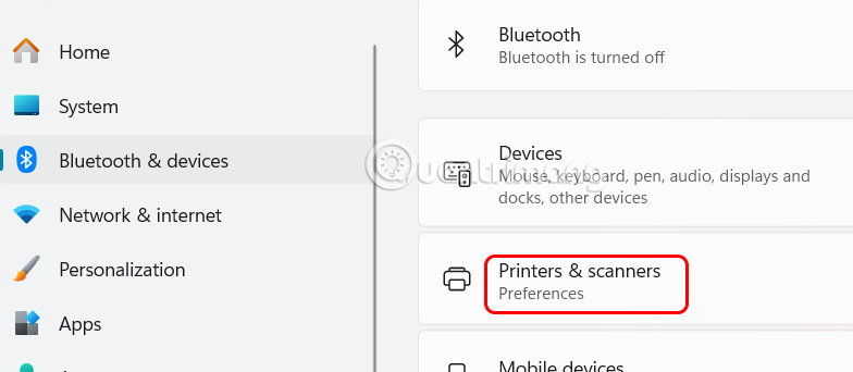 Printers & Scanners Windows 11