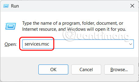 Truy cập dịch vụ trên Windows 11