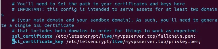 Các biến đường dẫn SSL.