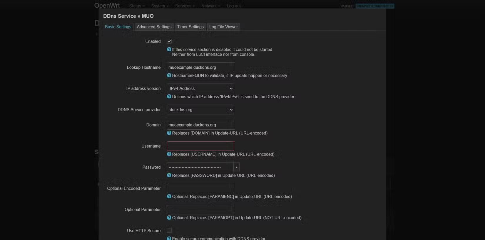 Cấu hình DDNS trên router OpenWrt