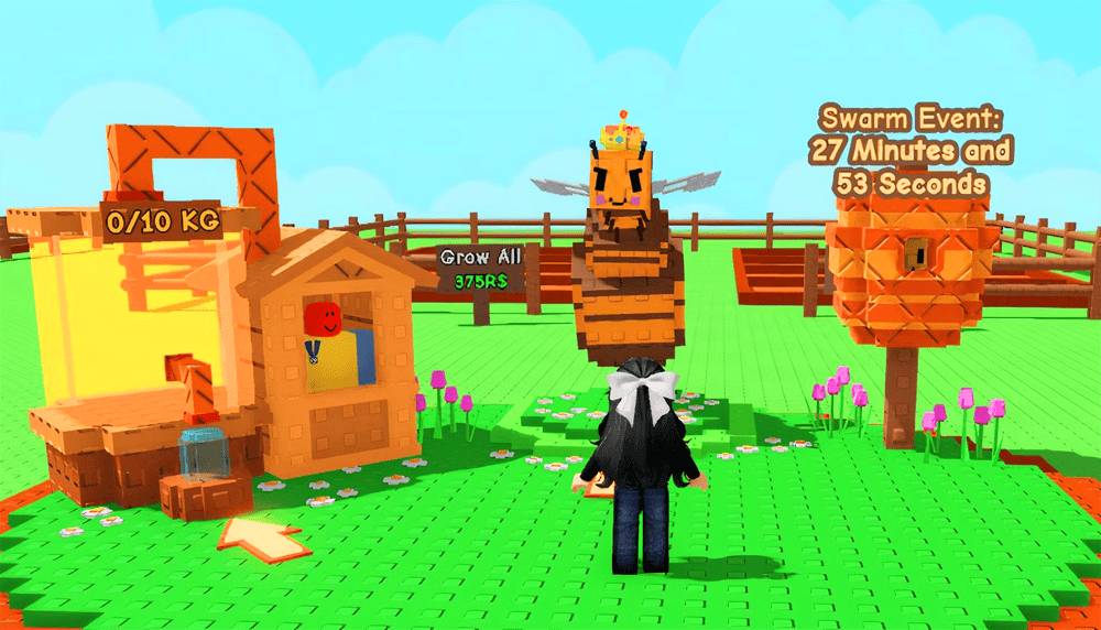 cach lay mat ong grow a garden