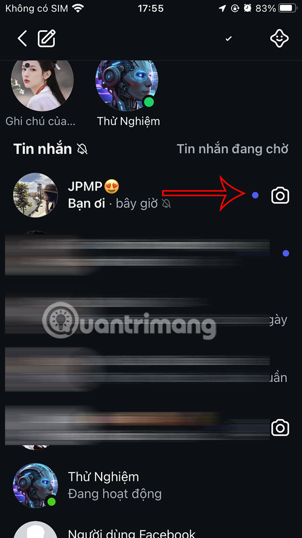 Báo tin nhắn Instagram chưa đọc