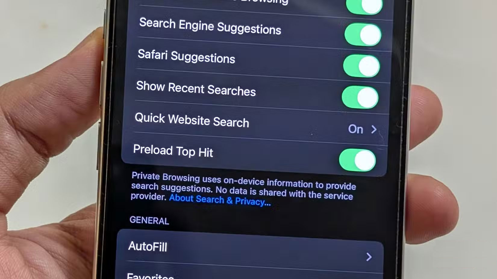 Load trước cài đặt truy cập hàng đầu trên iOS