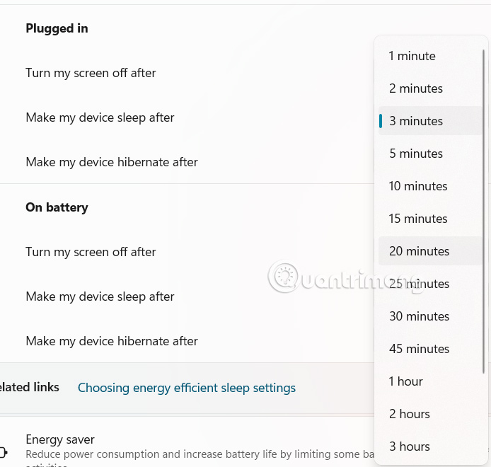 Cách đổi thời gian chờ màn hình khóa Windows 11 qua Settings