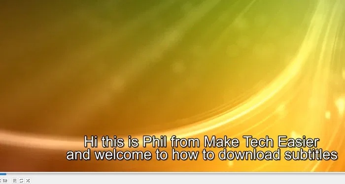 VLC Classic Player hiển thị phụ đề cho video.