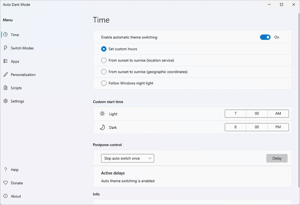 Auto Dark Mode