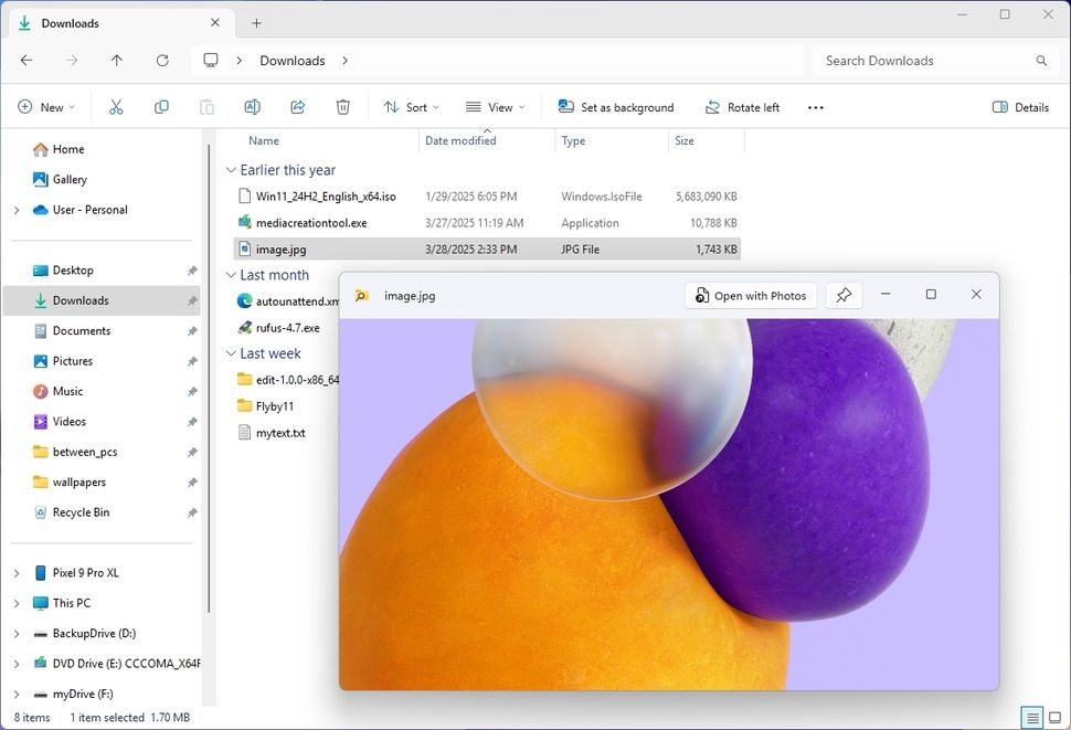 QuickLook cho File Explorer