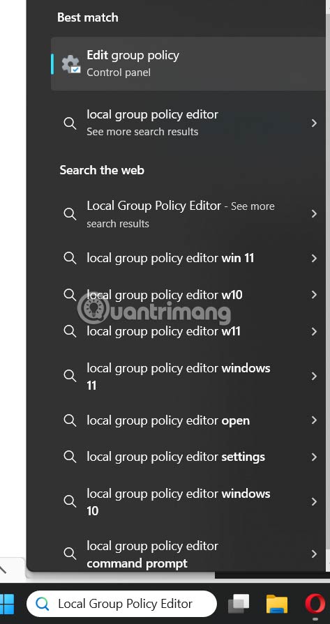 Local Group Policy Editor