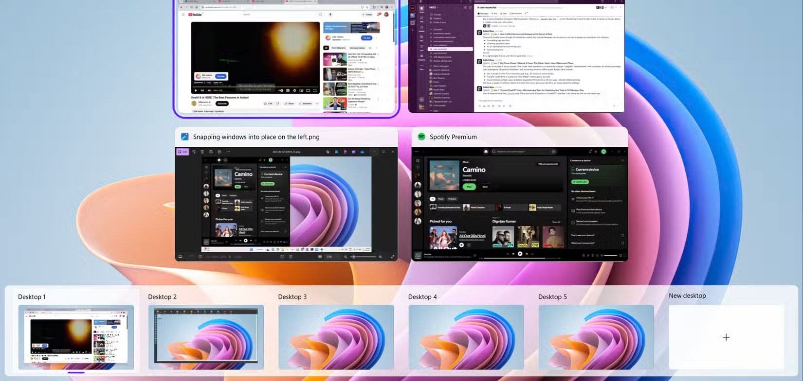 Sử dụng Task View trên PC chạy Windows