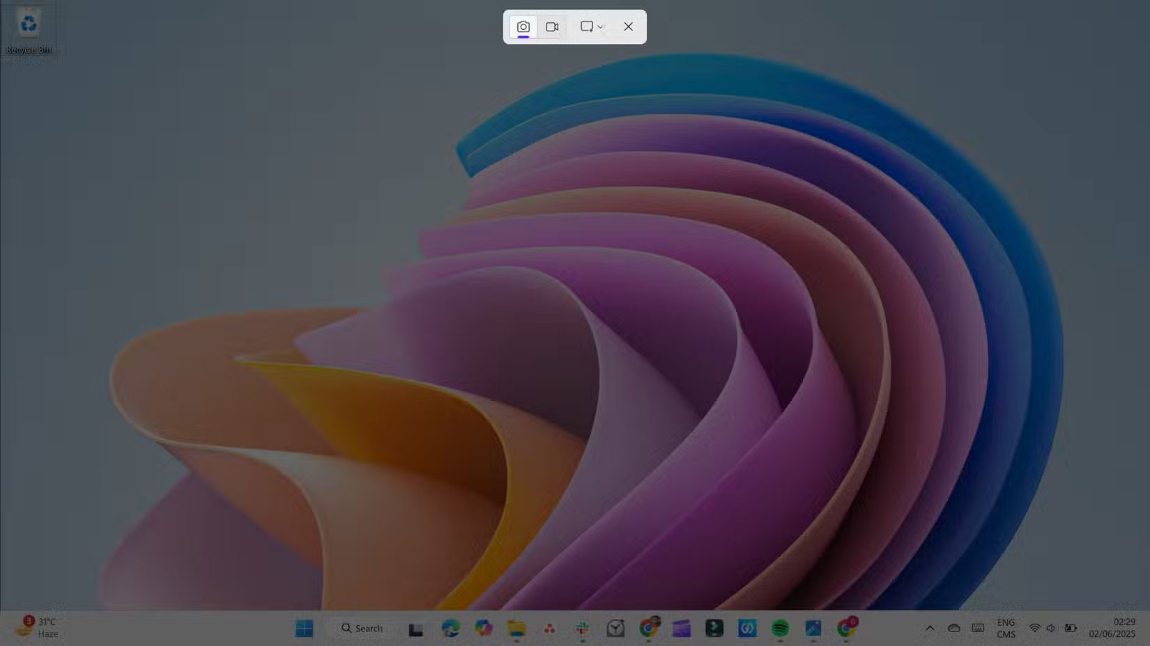 Chụp một phần màn hình bằng công cụ Snip and Sketch