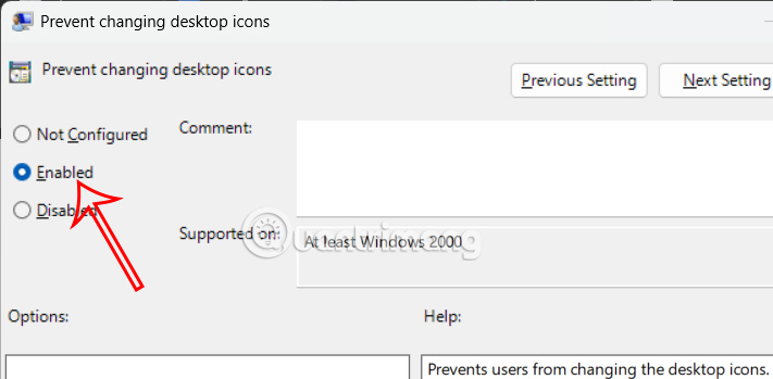 Chặn đổi icon màn hình Windows 11 qua Group Policy
