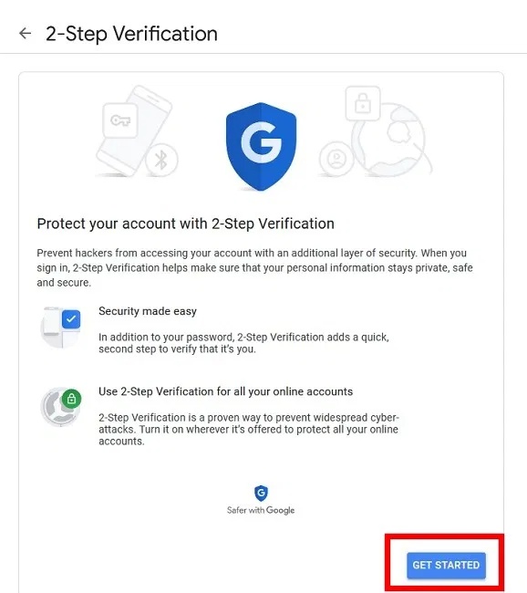 Thiết lập Google Authenticator.