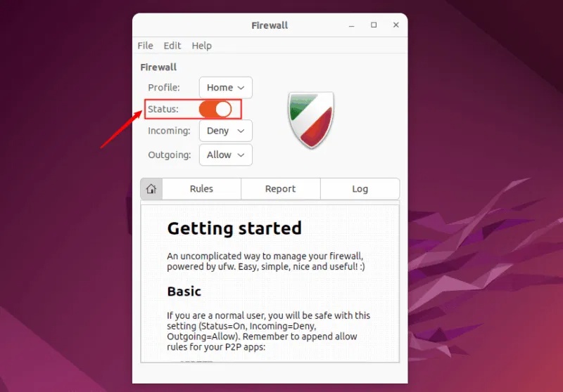 Kích hoạt hoặc vô hiệu hóa GUFW trên Ubuntu
