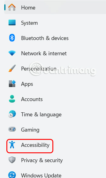 Settings trên Windows 11