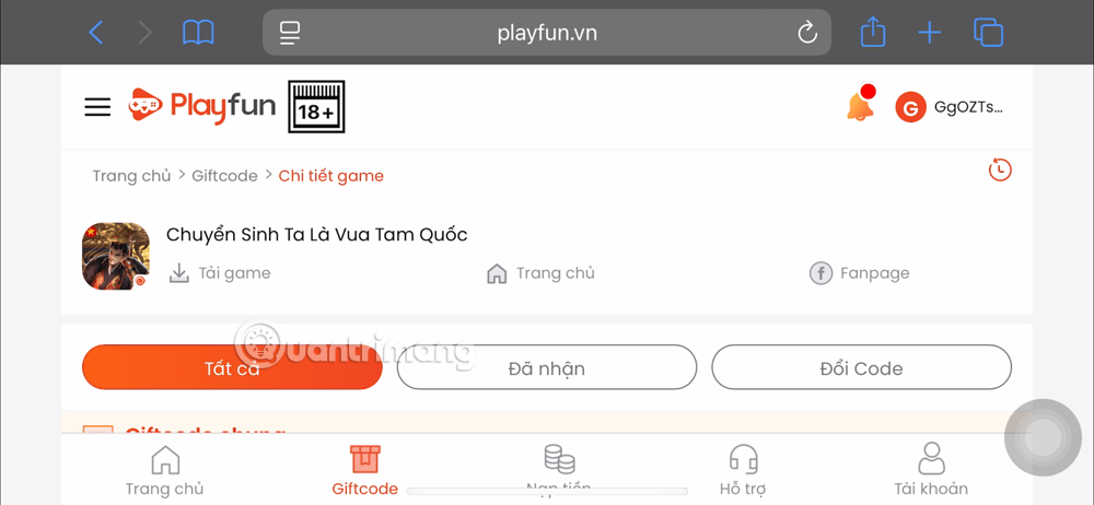 code chuyển sinh ta là vua tam quốc