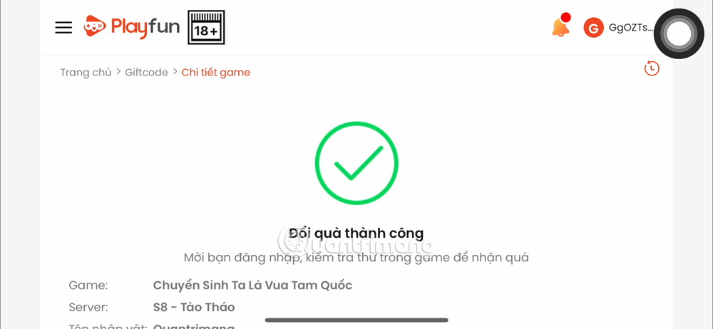 cách đổi code chuyển sinh ta là vua tam quốc