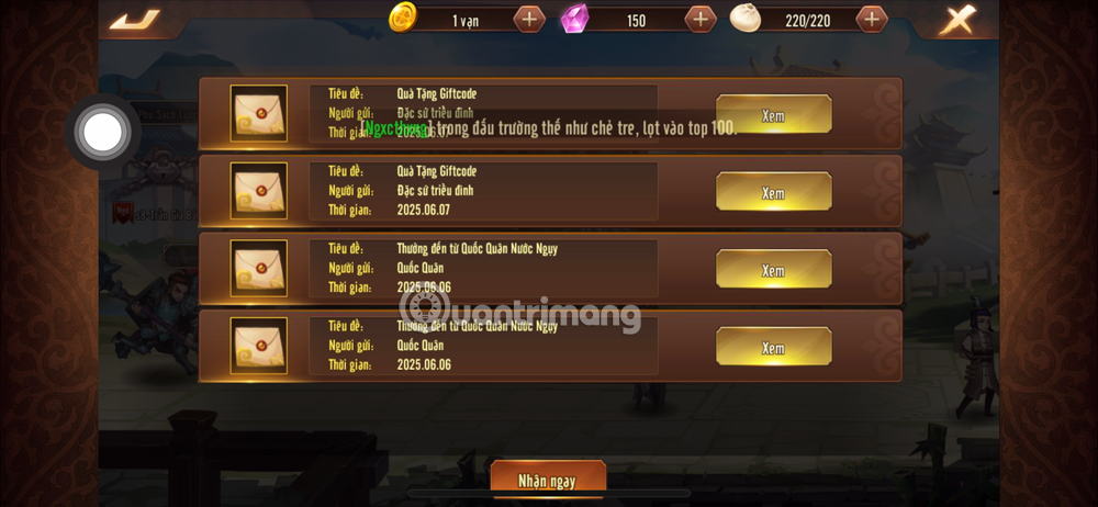 code chuyển sinh ta là vua tam quốc