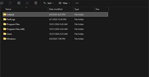 Cách khôi phục thư mục “inetpub” trên Windows 11, Windows 10