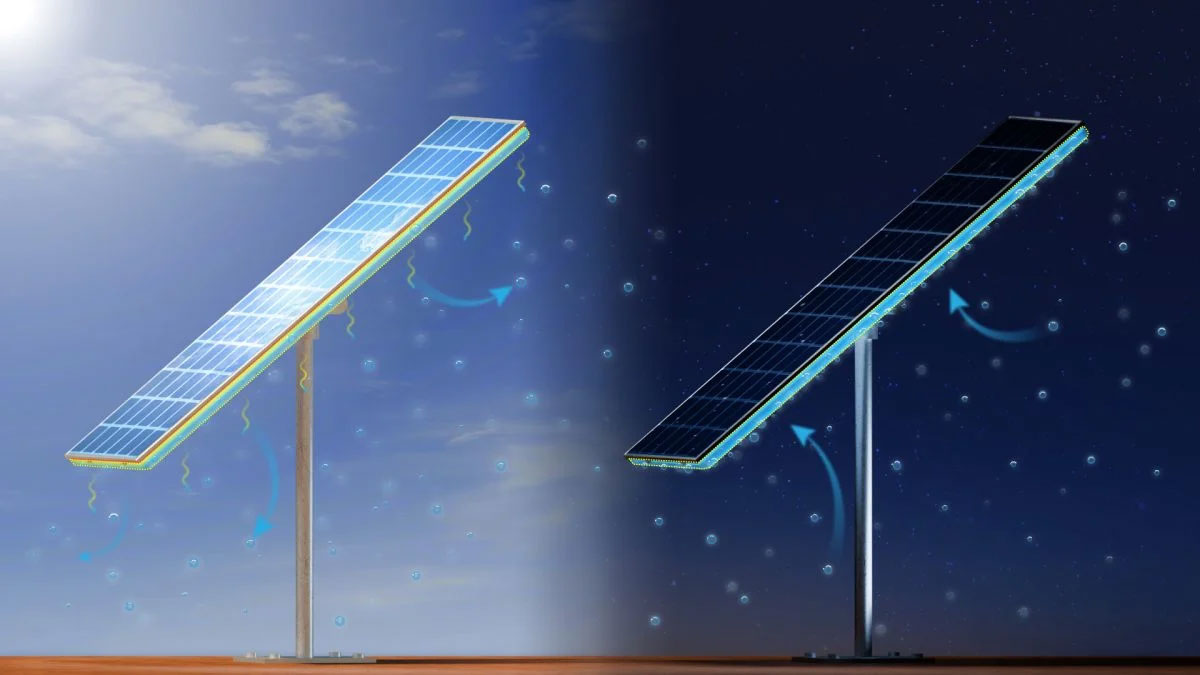 Các tấm phủ bằng vật liệu composite mới hấp thụ độ ẩm vào ban đêm và giải phóng độ ẩm vào ban ngày để làm mát thụ động.