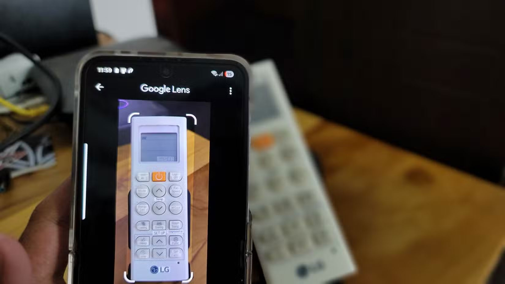 Điều khiển máy lạnh qua ứng dụng Google Lens