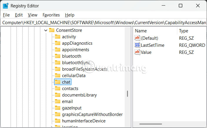 Cách chặn ứng dụng truy cập tin nhắn trên Windows 11