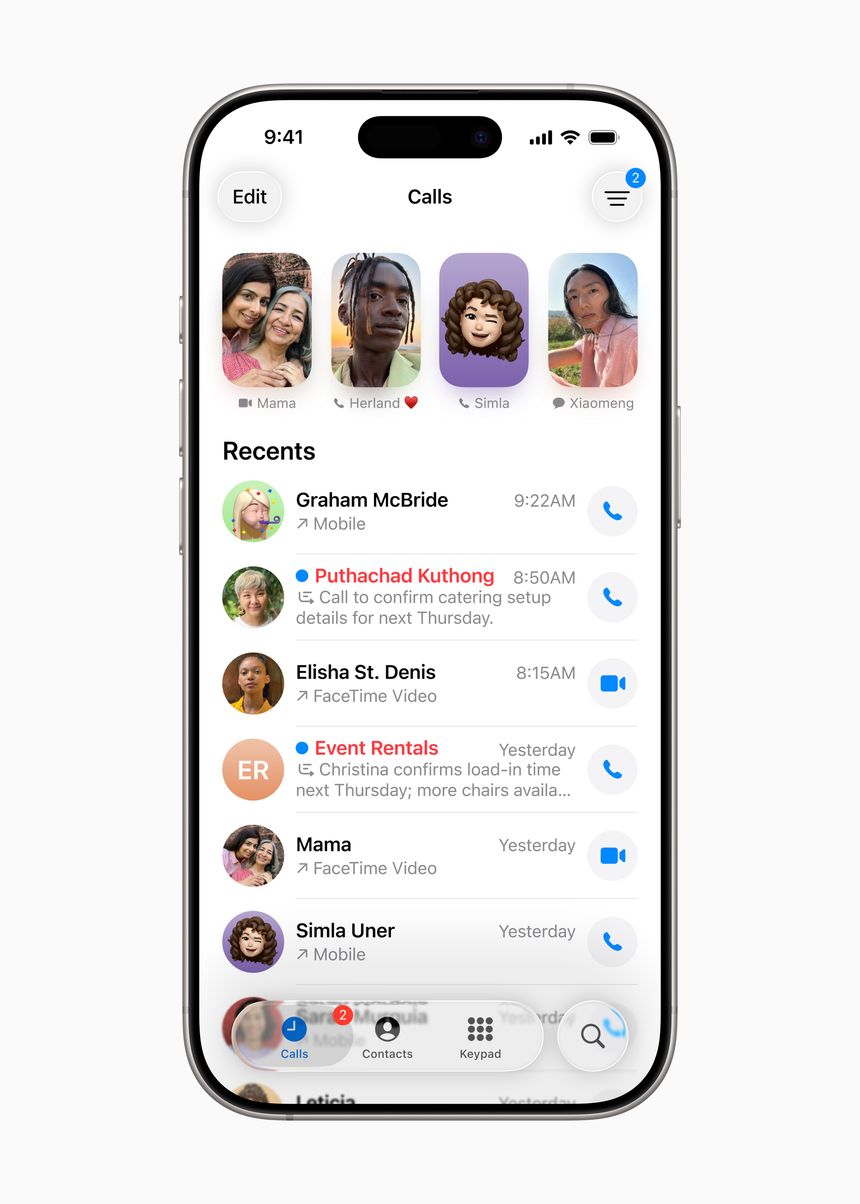 gọi điện ios 26