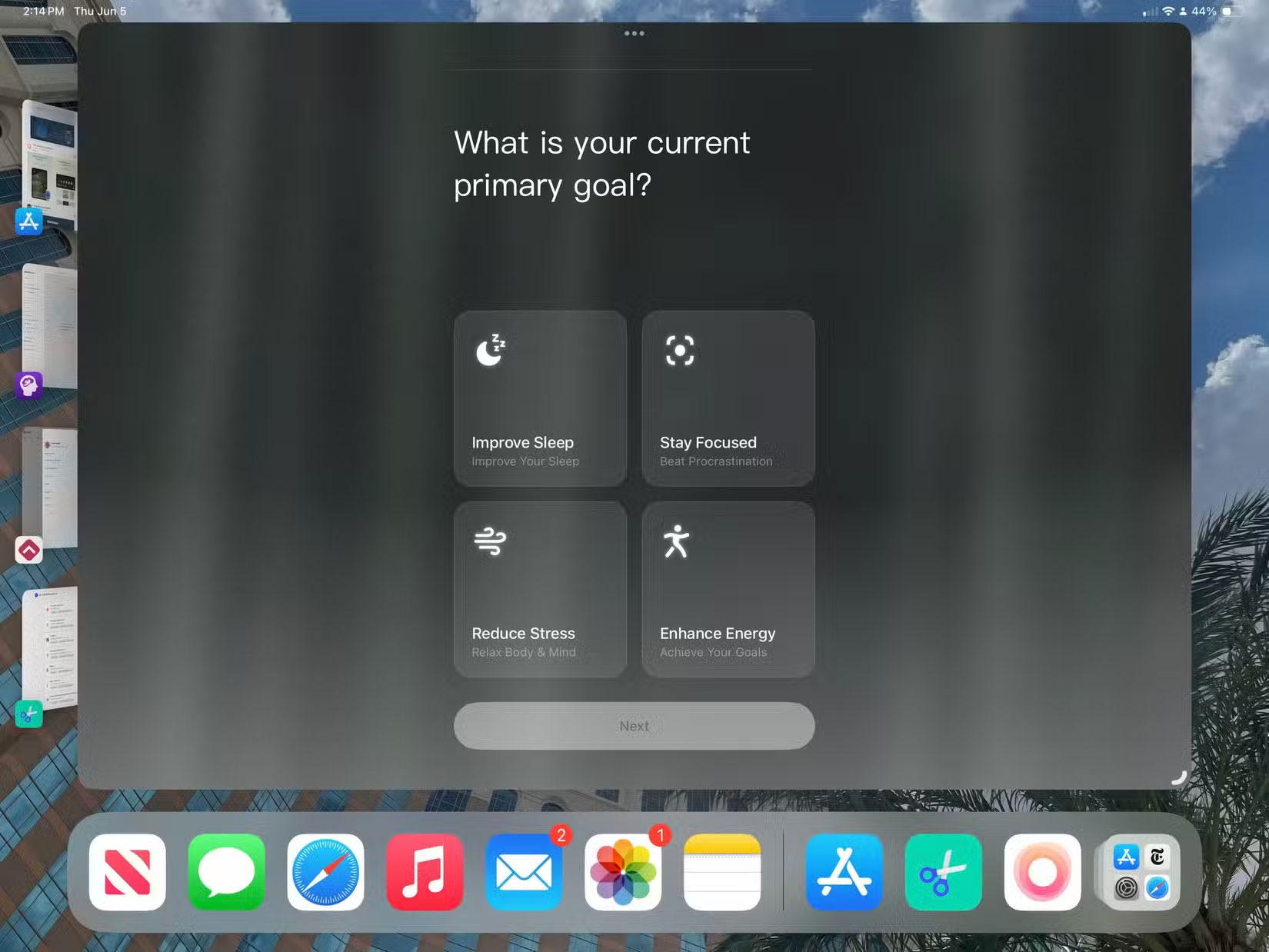 Ứng dụng Tide cho iPad