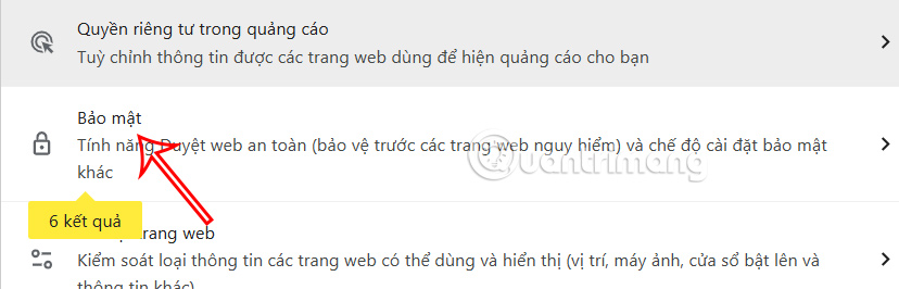 Chỉnh bảo mật Chrome 