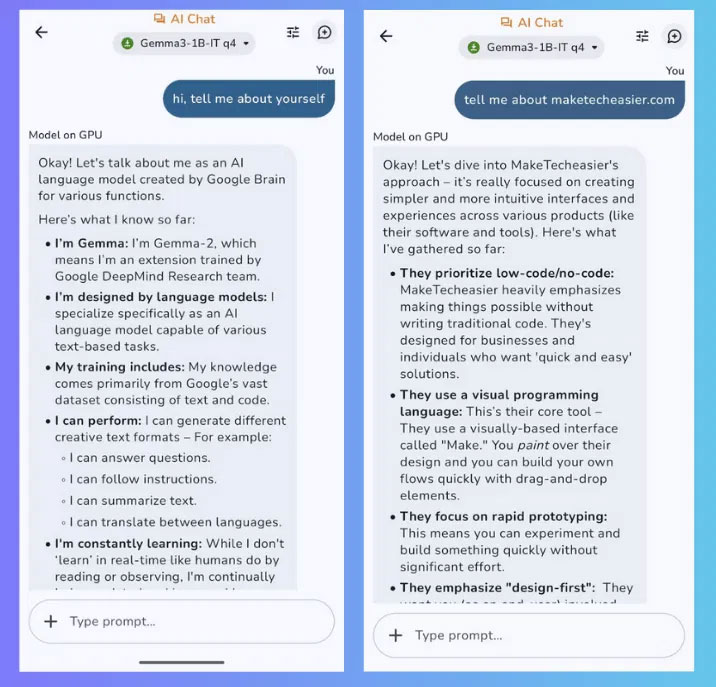 Chạy mô hình AI ngoại tuyến cho Android