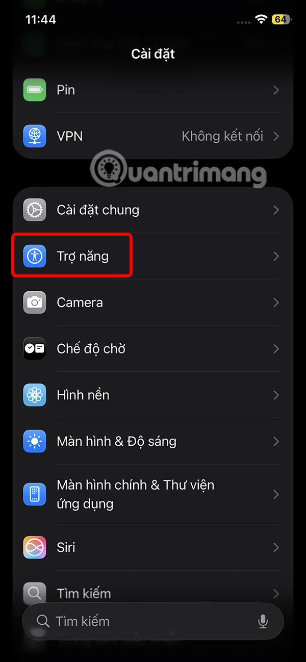 Trợ năng trên iPhone