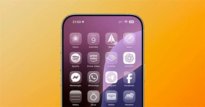 Cách chỉnh độ trong suốt Liquid Glass trên iOS 26