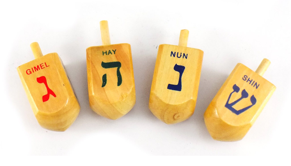 cách xoay con quay Dreidel google