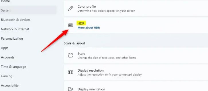 Chỉnh HDR trên Windows 11