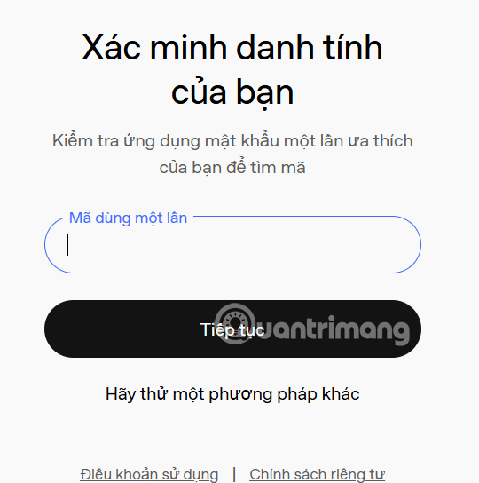 Nhập mã đăng nhập ChatGPT