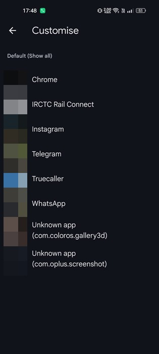 Tùy chỉnh ẩn nội dung Google Photos khỏi app khác
