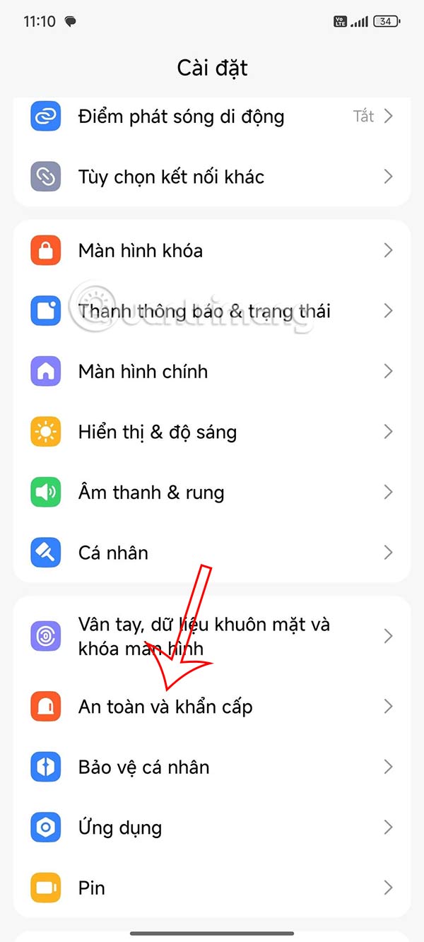 Tính năng an toàn khẩn cấp Android