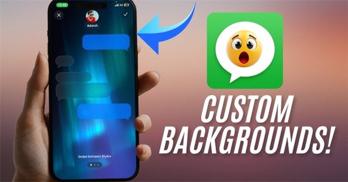 Cách cài hình nền nhóm iMessage trên iPhone