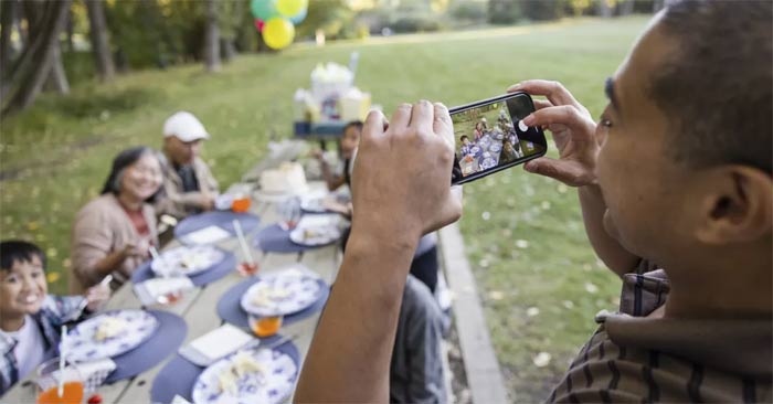 Chụp ảnh sinh nhật